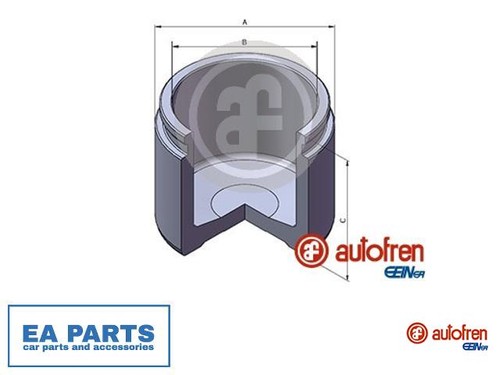 Piston brake caliper for - brake,