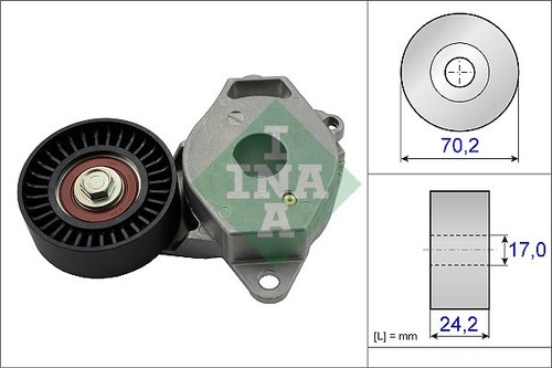 New belt tensioner ribbed - new, v-ribbed