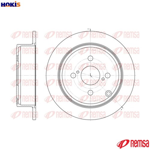 Brake disc 61073 for - 2x, 61073.00