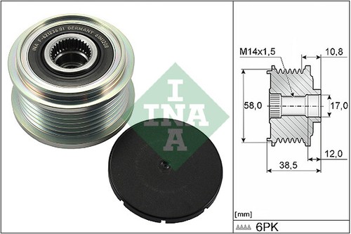 New alternator freewheel - new,