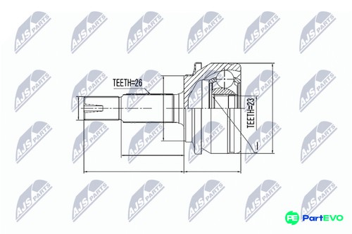 Nty front drive shaft - nty,