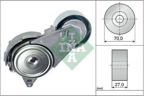 New belt tensioner ribbed - new, v-ribbed