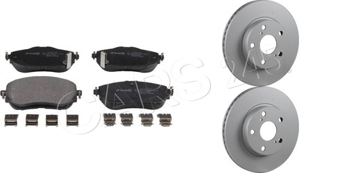 Front brake disc - front, pad
