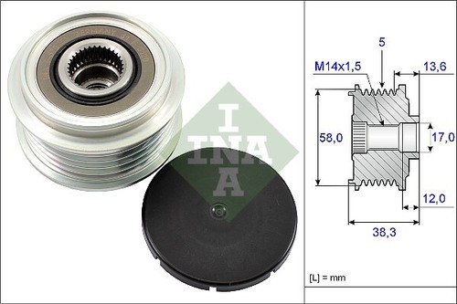 New alternator freewheel - new,
